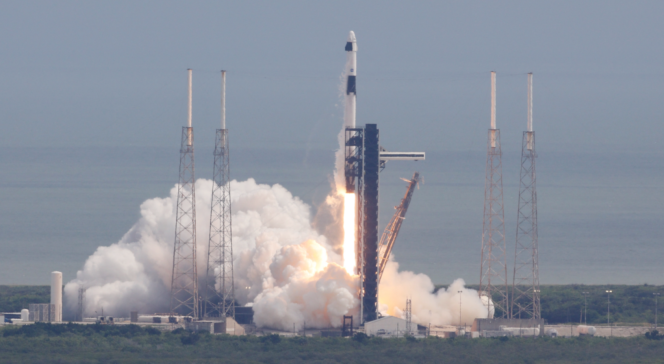 
					SpaceX Mission to ISS:  A Homecoming for Two Astronauts