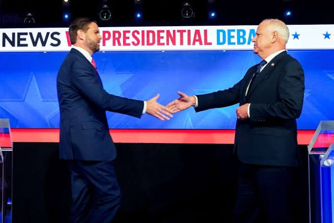 
					Vance and Walz Face Off in First and Only Vice-Presidential Debate